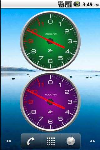 Color Tachometer Clocks Free screenshot 3