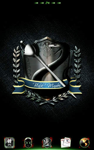 Blackmamba GO launcherEX Theme screenshot 1