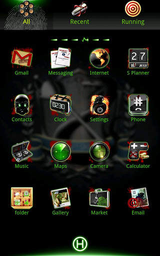 Blackmamba GO launcherEX Theme screenshot 3
