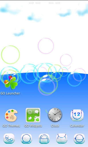 Cloud 3D Theme GO Launcher EX screenshot 2