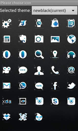 New Black GO Launcher EX Theme screenshot 5