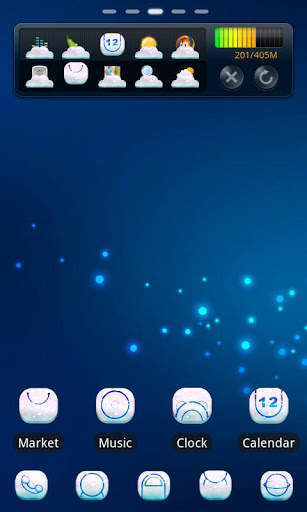 Cloud 3D Theme GO Launcher EX screenshot 5