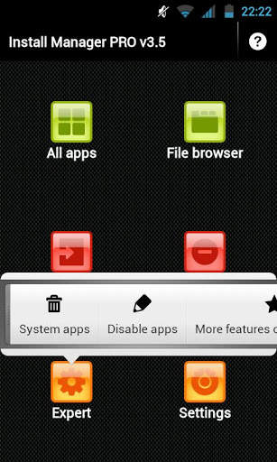 Install Manager v3.5 (App2SD) screenshot 2