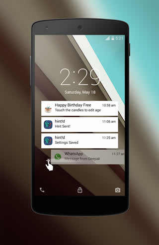 Android L LockScreen screenshot 2