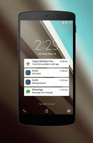 Android L LockScreen screenshot 1