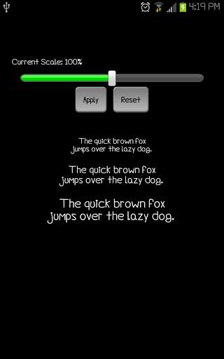 Font Sizer for FlipFont® FREE 1 تصوير الشاشة