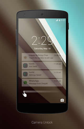Android L LockScreen screenshot 4