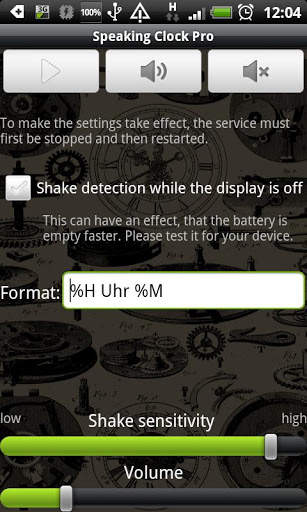 Talking Clock screenshot 2