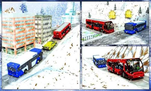 Winter Bus Drive - Tourist Sim screenshot 13