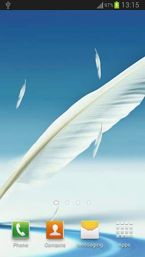 Galaxy Feathers Live Wallpaper screenshot 1
