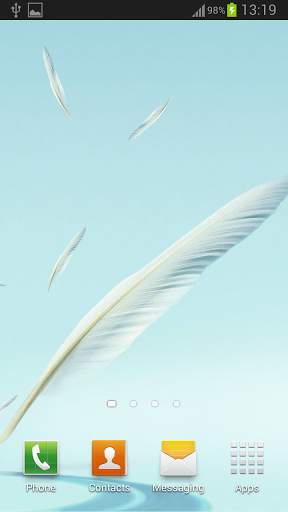 Galaxy Feathers Live Wallpaper screenshot 4