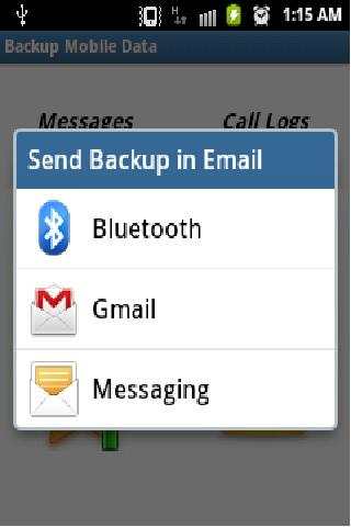 Backup Mobile Data screenshot 3