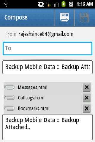 Backup Mobile Data screenshot 4
