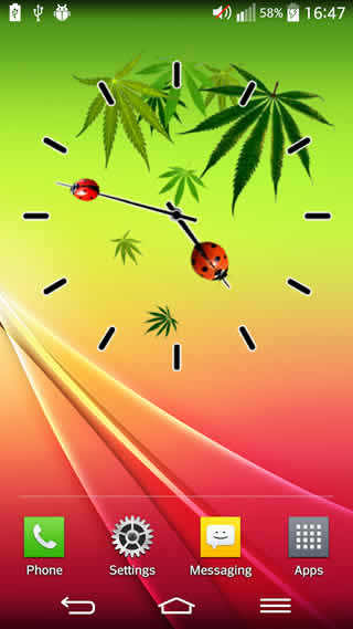 Rasta Weed Clock Widget स्क्रीनशॉट 4