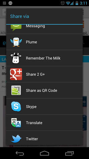 Share 2 Google+ screenshot 1