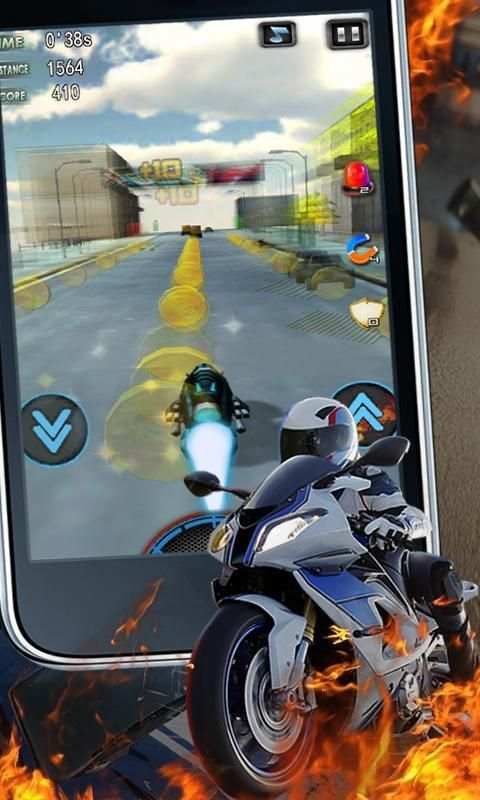 Fast Moto Racing 3D screenshot 1