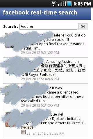 Facebook Search screenshot 3
