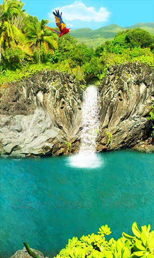 3D Waterfall Live Wallpaper HD screenshot 2