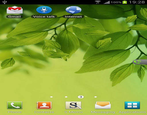 Galaxy S4Leaf Live Wallpaper screenshot 2