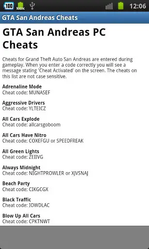 Cheats for GTA San Andreas APK Download 2023 - Free - 9Apps