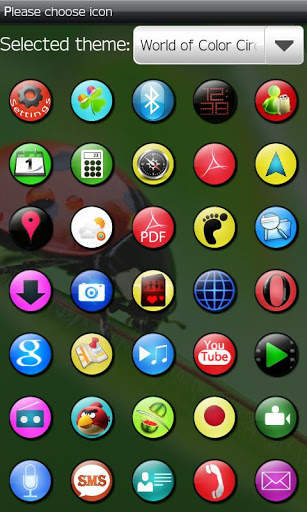 XO Circle theme GO launcher screenshot 3