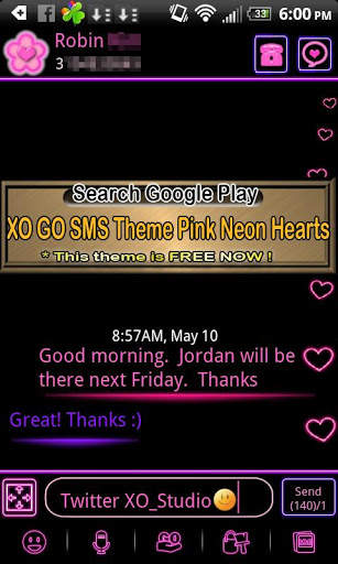 XO Circle theme GO launcher screenshot 5