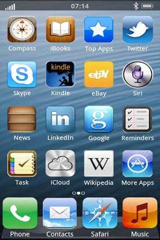 Fake iPhone 5 Theme Launcher screenshot 2