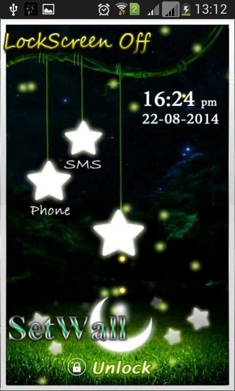 Firefly Stars Lock Screen скриншот 6