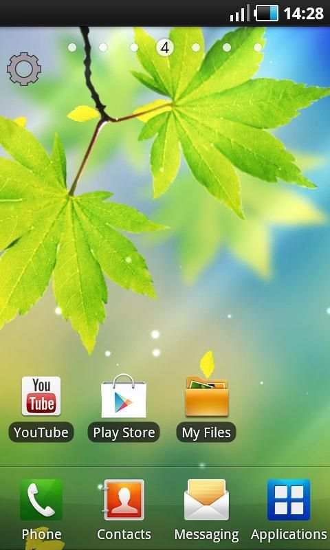 Leaf Live Wallpaper screenshot 1