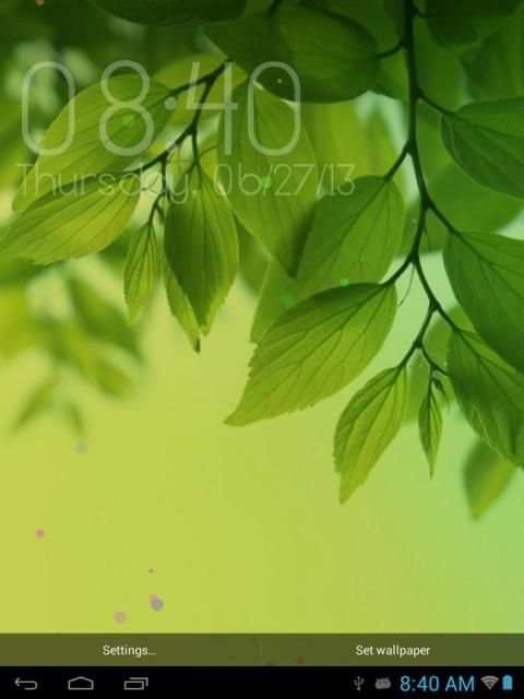 Galaxy S4 Clock Widget screenshot 1