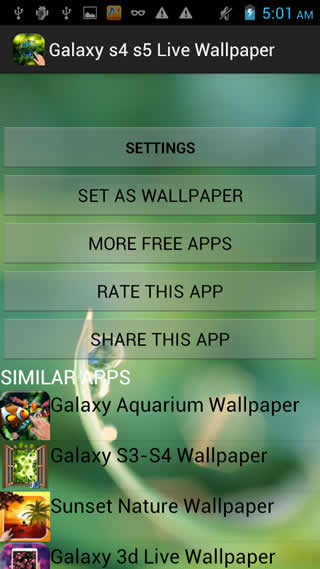 Galaxy S4/S5 Live Wallpaper screenshot 3