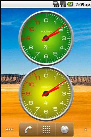 Color2 Tachometer Clocks Free screenshot 2