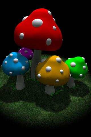 3D Mushrooms LWP screenshot 3