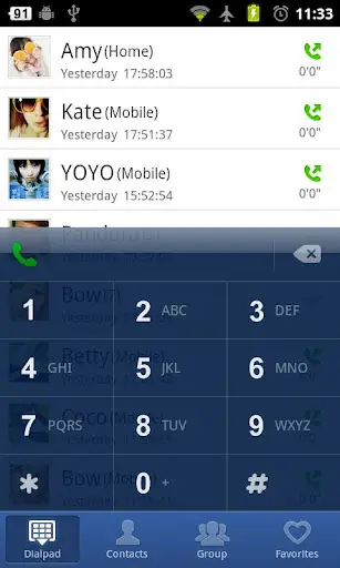 GO Contacts screenshot 1