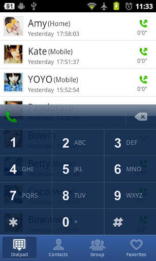 GO Contacts screenshot 1