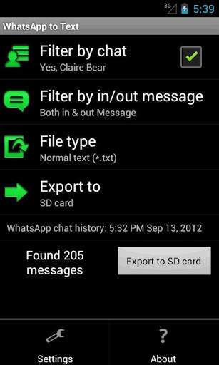 WhatsApp to Text screenshot 1
