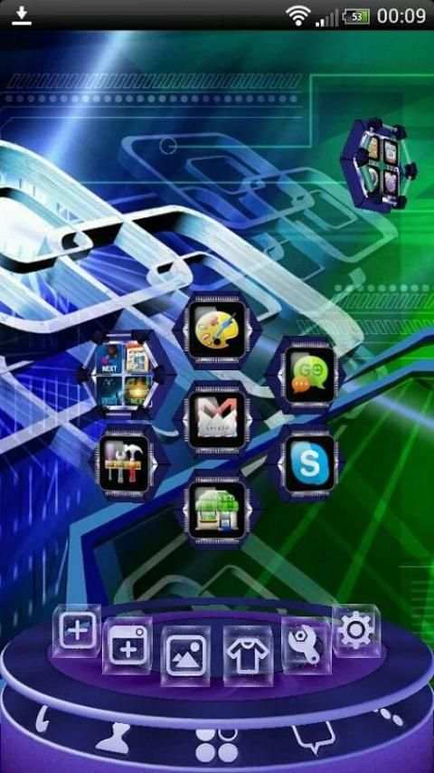 Next Launcher Tech Theme screenshot 8