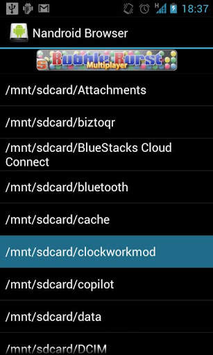 Nandroid Browser screenshot 1