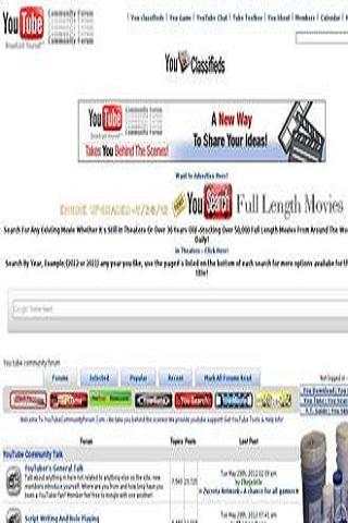 YouTube Community Forum screenshot 1