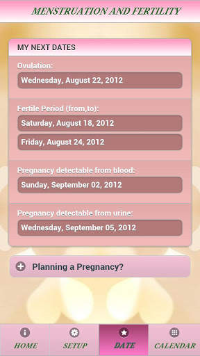 Menstruation &amp; Fertility -Lite screenshot 2