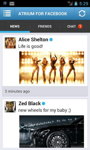 Atrium for Facebook screenshot 1