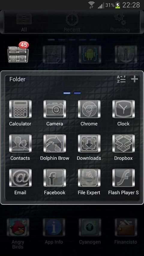 GLASS GO Launcher EX Theme screenshot 6