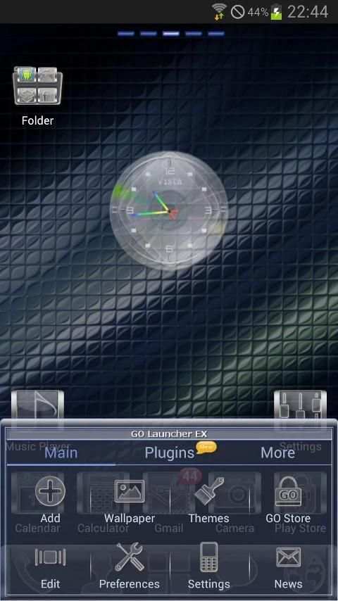 GLASS GO Launcher EX Theme screenshot 5