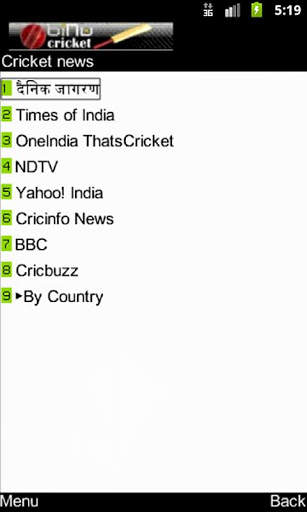 Live Cricket Scores on biNu screenshot 5