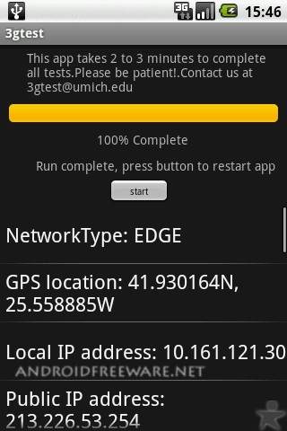 3G Test screenshot 5