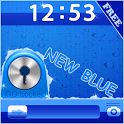 ikon GO Locker Blue iPhone Theme