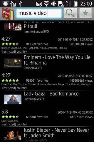 YouTube Bookmark screenshot 1