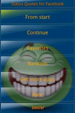 Status Quotes for Facebook screenshot 1