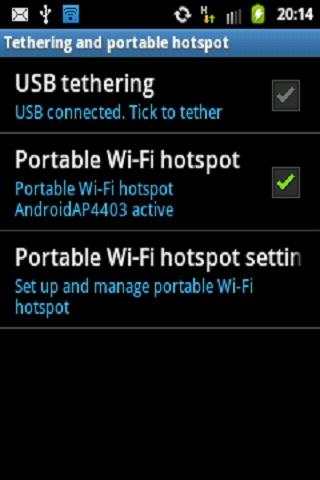 Wifi Hotspot and USB Tether screenshot 3