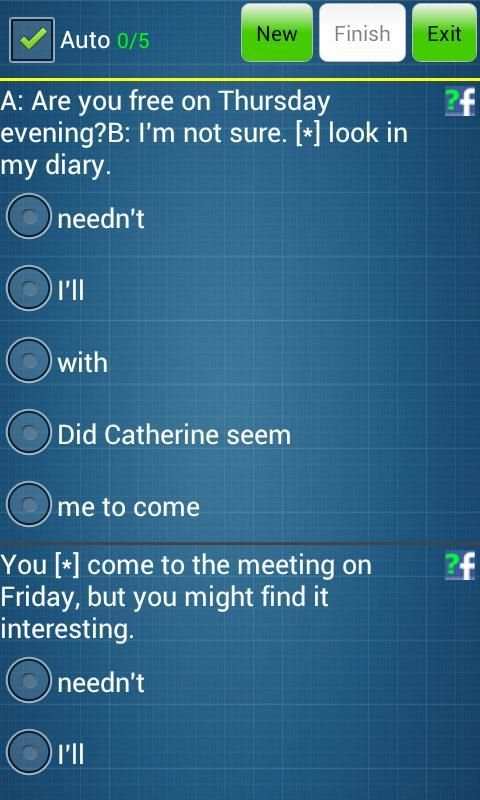 Test English Grammar II (Free) स्क्रीनशॉट 3